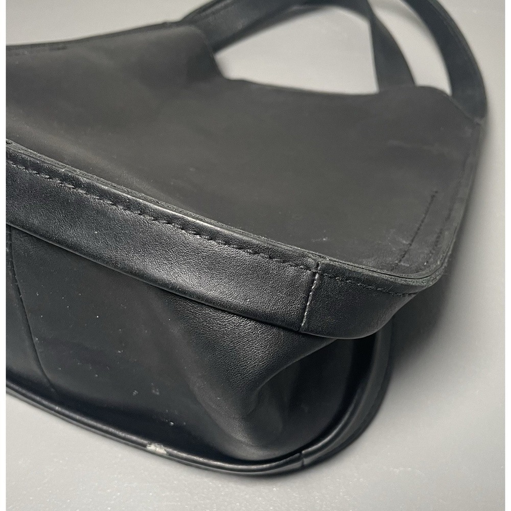 MADEWELL Open Top Black Leather Small Tote Bag - Picture 5 of 13